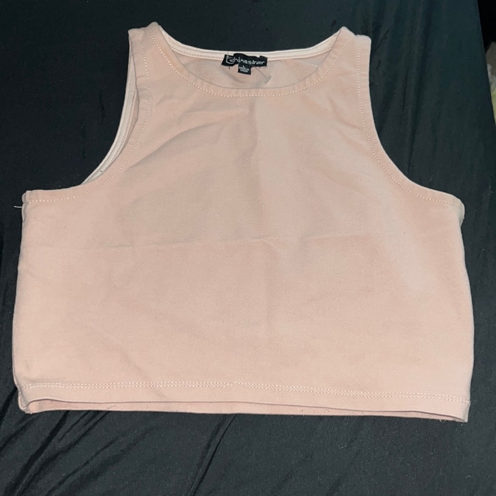 Pinkish nude crop top